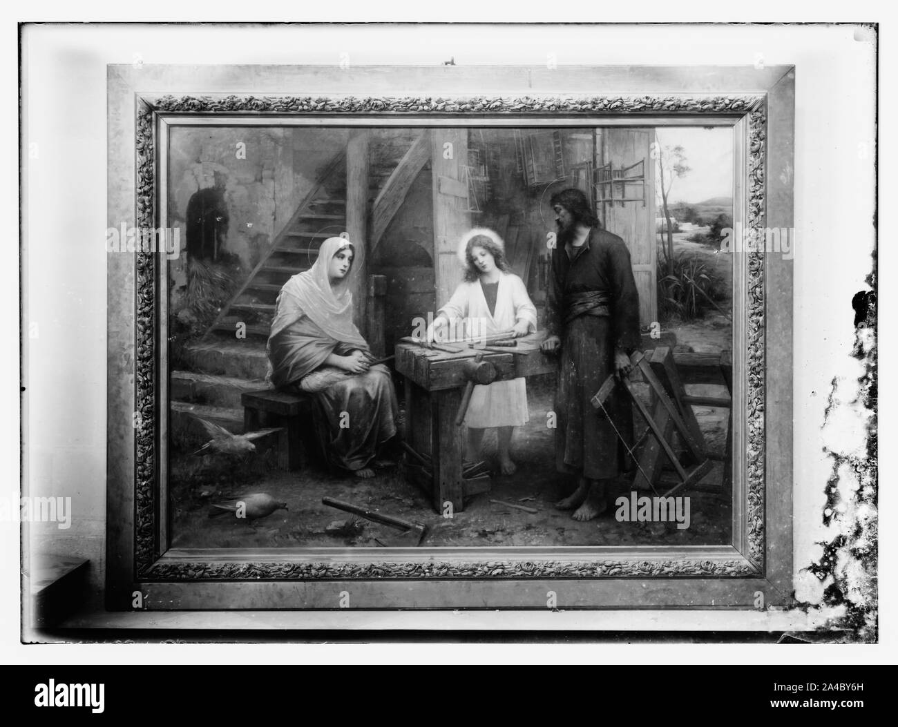 Die Heilige Familie von Francaise le Fond Stockfoto