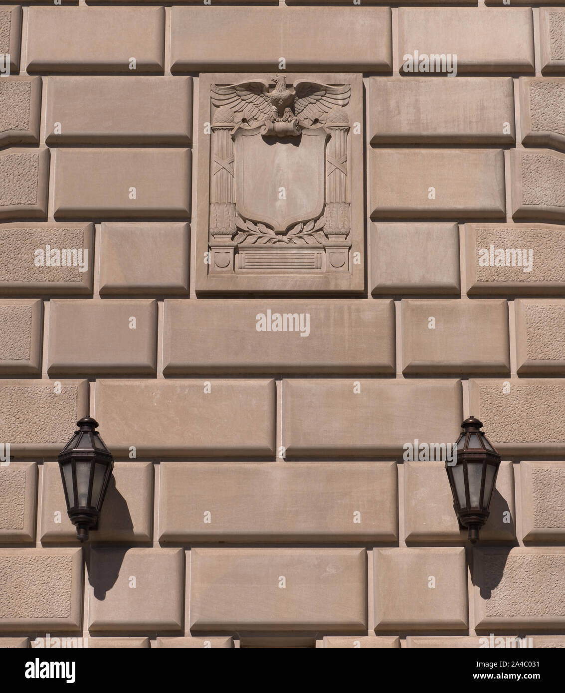 Der Internal Revenue Service Gebäude, in der Mitte des Federal Triangle Komplex in Washington, D.C entfernt Stockfoto