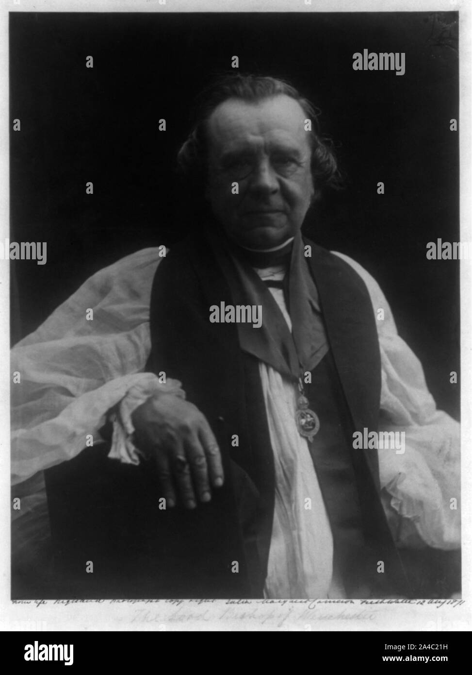 Der Herr Bischof von Winchester/von Leben, registriert © Foto Julia Margaret Cameron, Süßwasser. Stockfoto