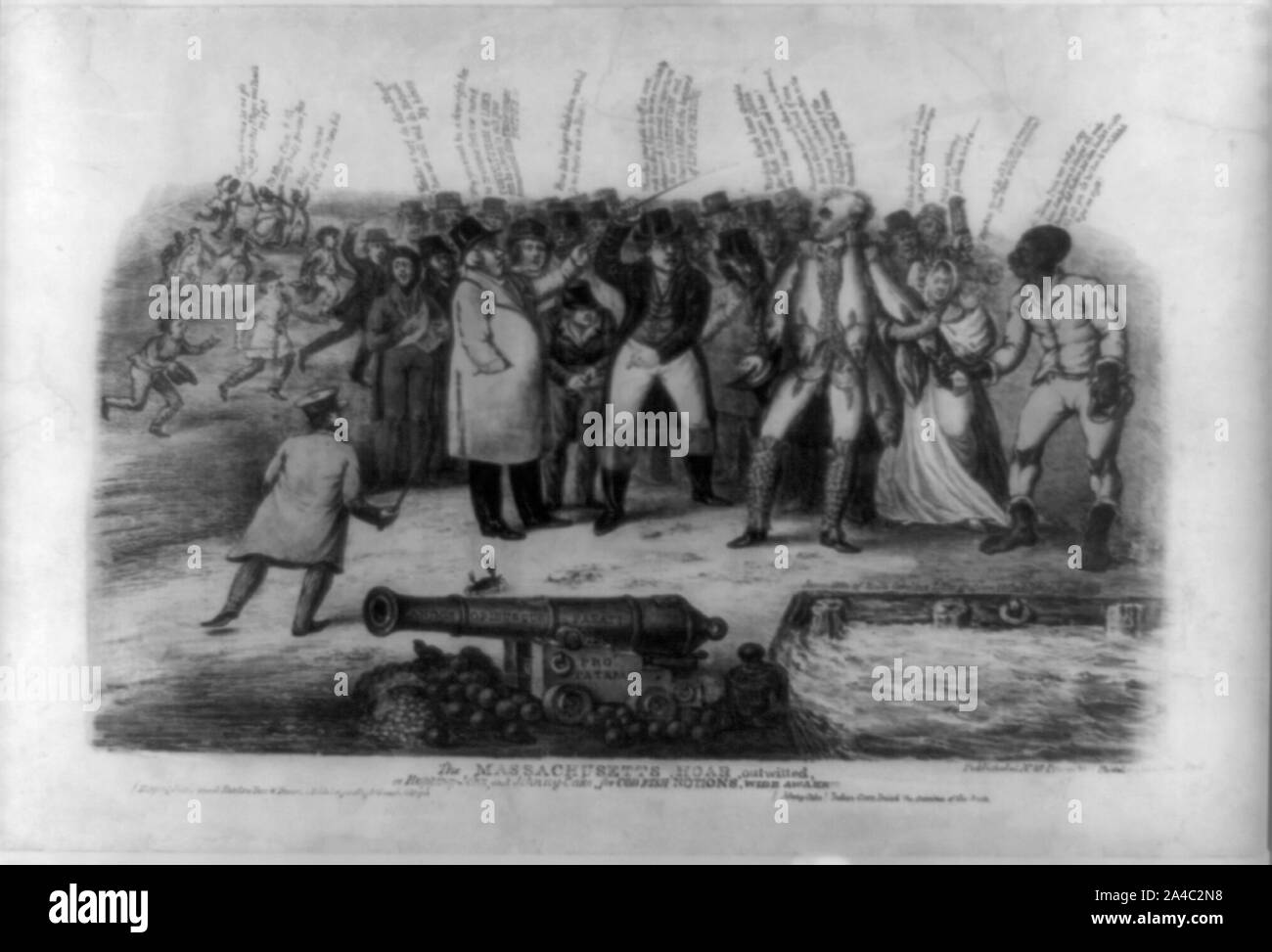 Die Massachusetts hoar, überlistet oder hopping - John und Johnny - Kuchen, für Kabeljau "Vorstellungen", hellwach!!! Stockfoto