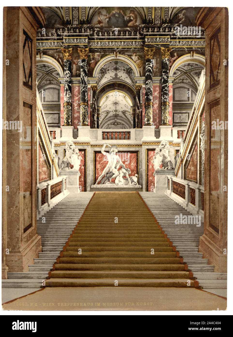 Das Museum der Künste, die Treppe, Wien, Österreichisch Stockfoto