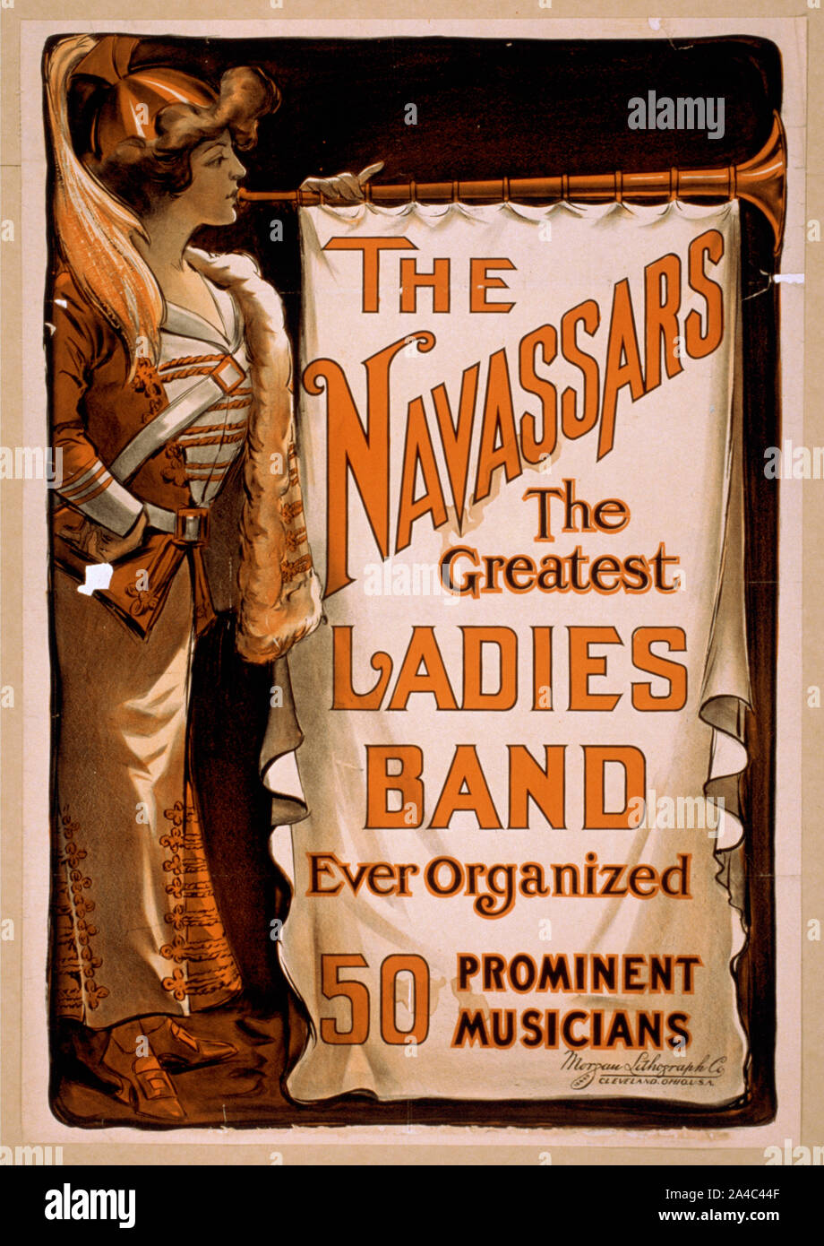 Die Navassars, der größte Damen Band jemals 50 prominente Musiker organisiert. Stockfoto