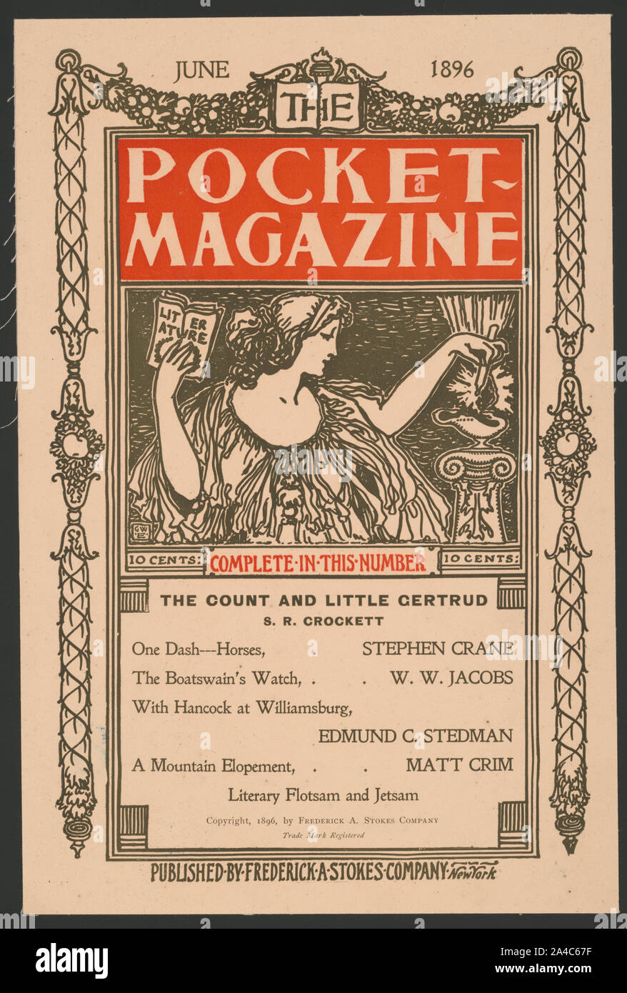 Der Pocket Magazin. Juni 1896. Der Graf und die wenig certrud. S.R. Crockett. Stockfoto