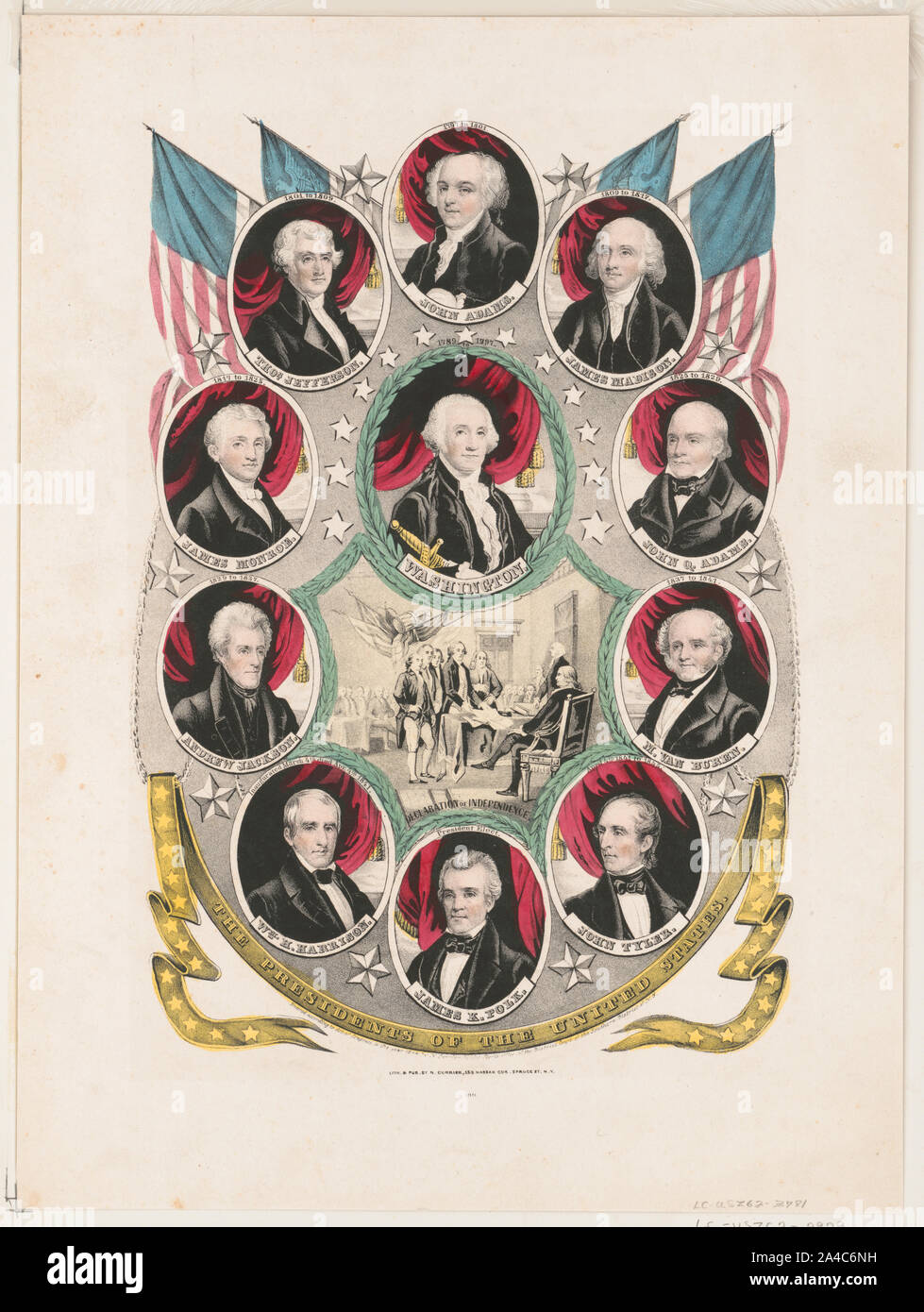 Die Präsidenten der Vereinigten Staaten Stockfoto