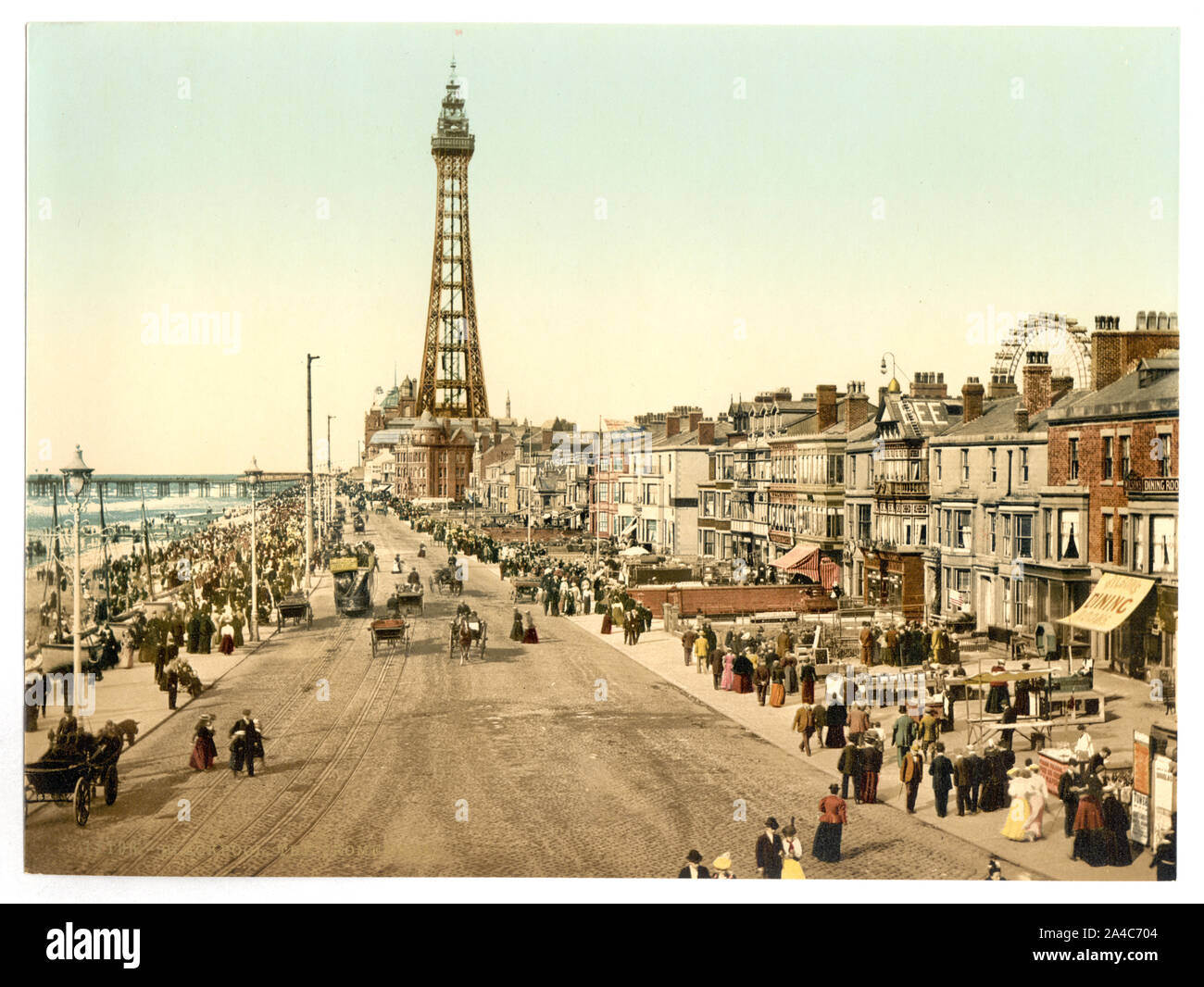 Die Promenade, Blackpool, England Stockfoto