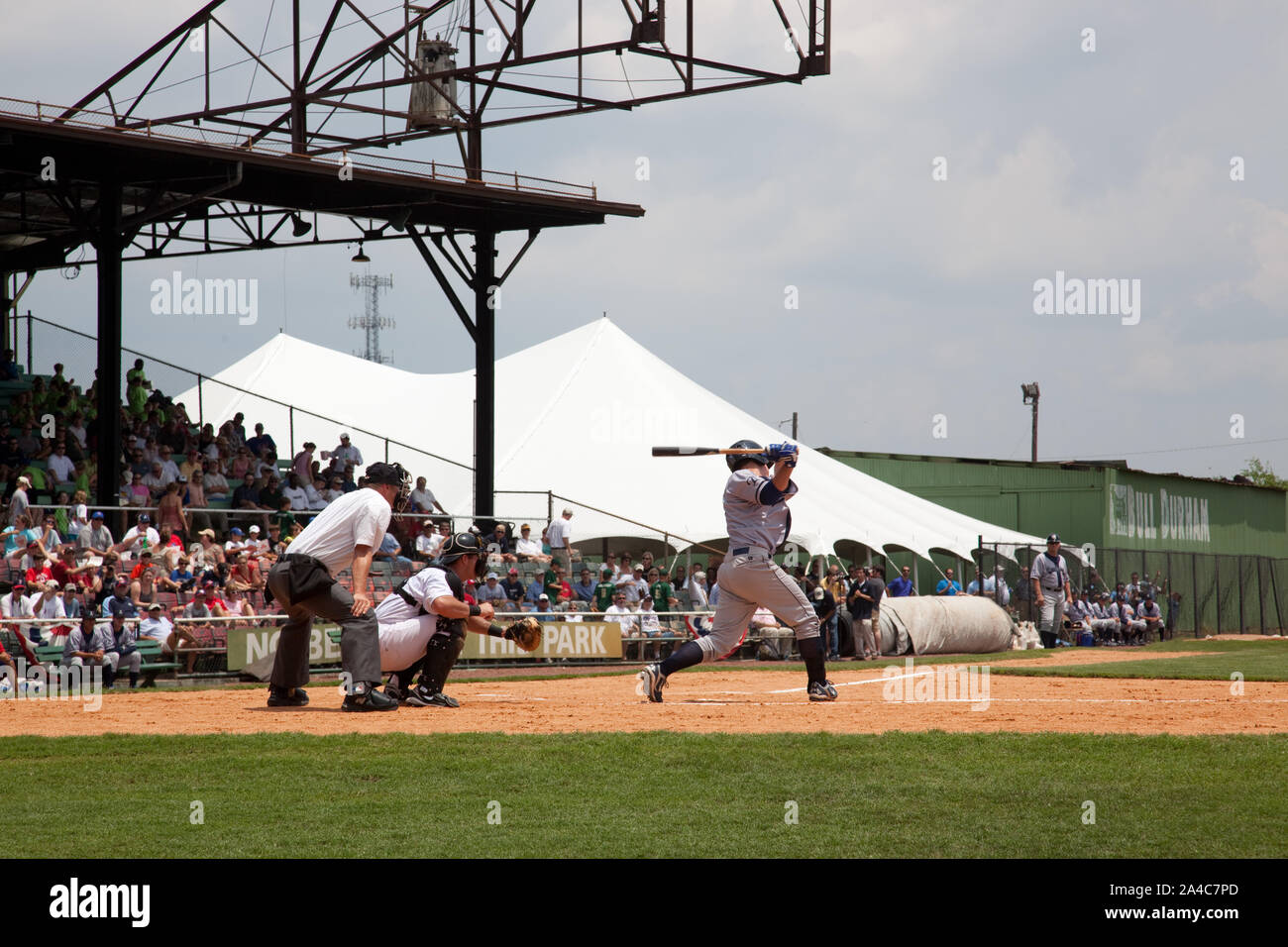 Die rickwood Classic baseball spiel ist einmal im Jahr im Rickwood Ballpark in Birmingham, Alabama gespielt Stockfoto
