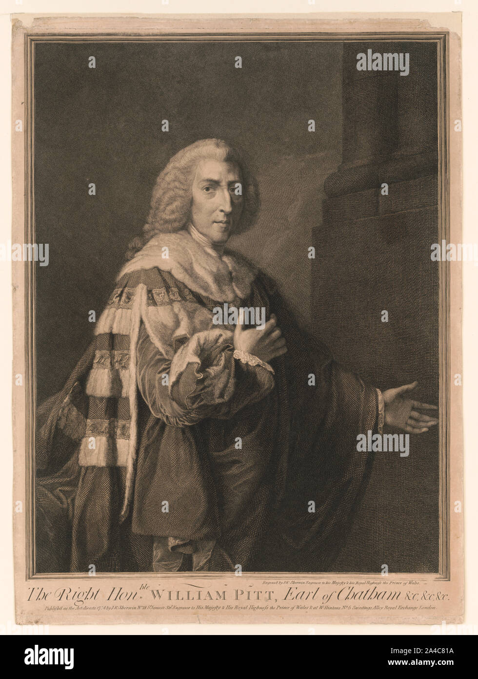 Die richtigen Hon. ble William Pitt, Earl of Chatham&c und c&c Stockfoto