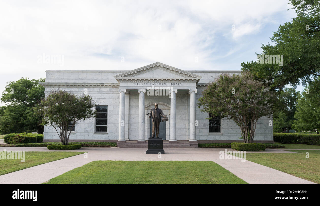 Die Sam Rayburn Bibliothek und Museum, im Bonham, in Fannin County, Texas Stockfoto