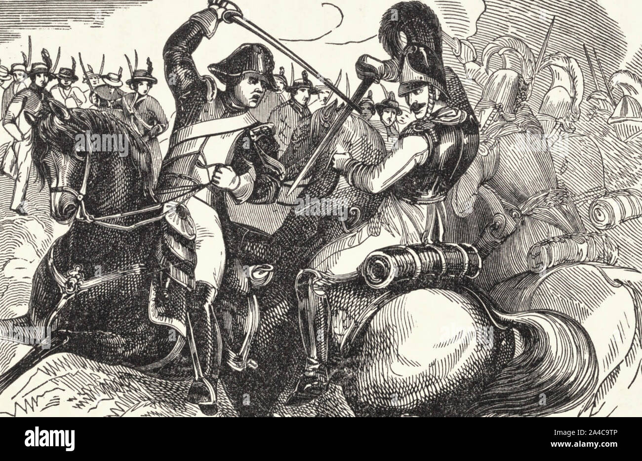 Schlacht von Cowpens während der Amerikanischen Revolution Stockfoto