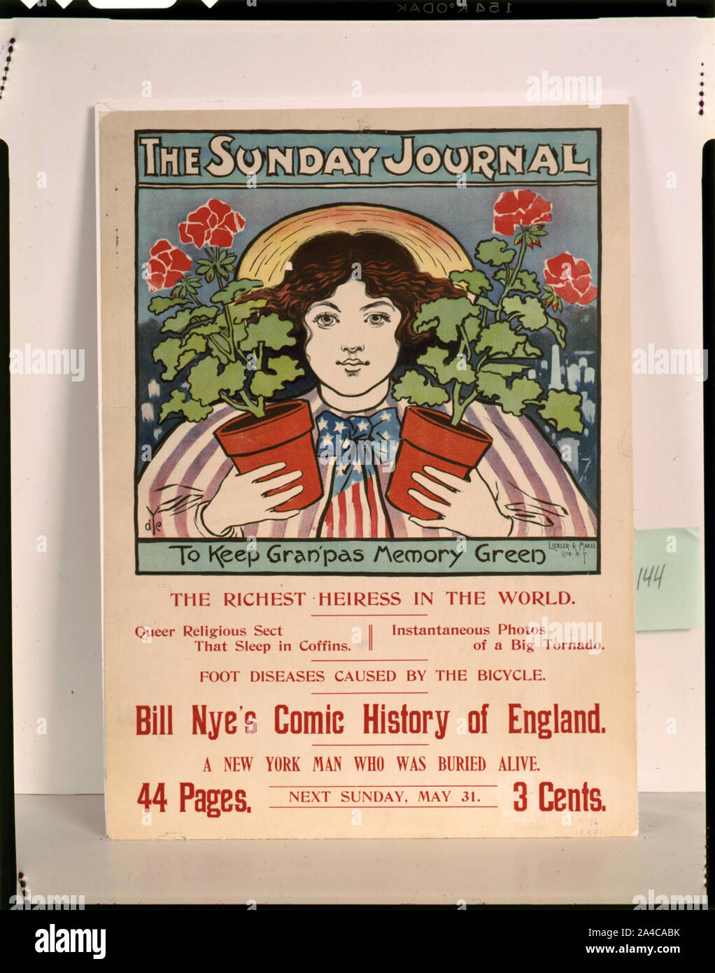 Der Sonntag Journal -- zu halten Gran "Pas-grün - Der reichste Erbin in der Welt Stockfoto