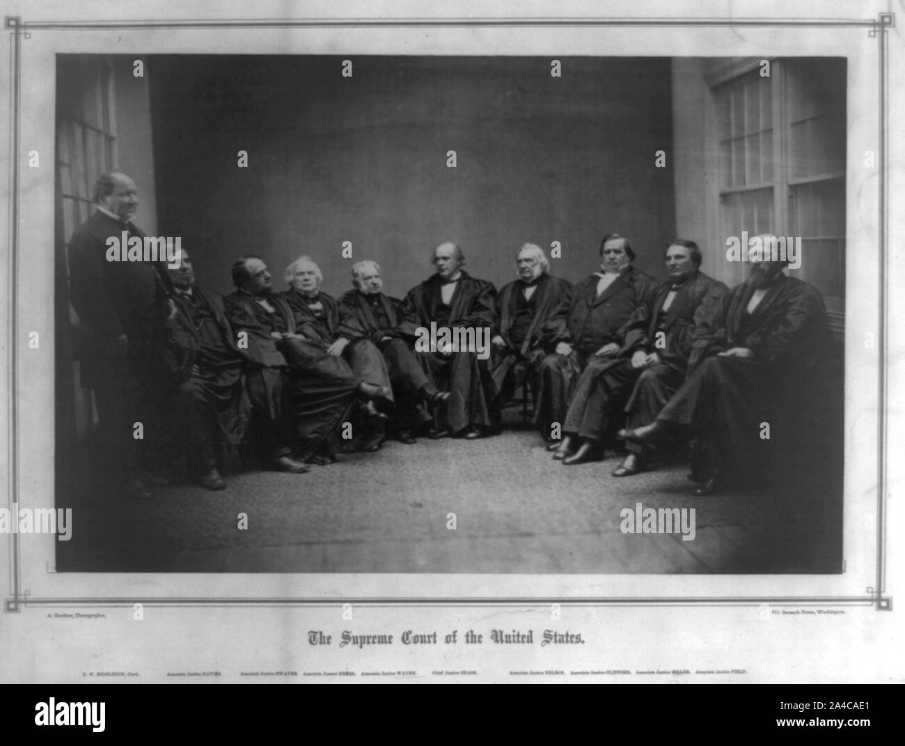 Der Oberste Gerichtshof der Vereinigten Staaten/A. Gardner, Fotograf. Stockfoto