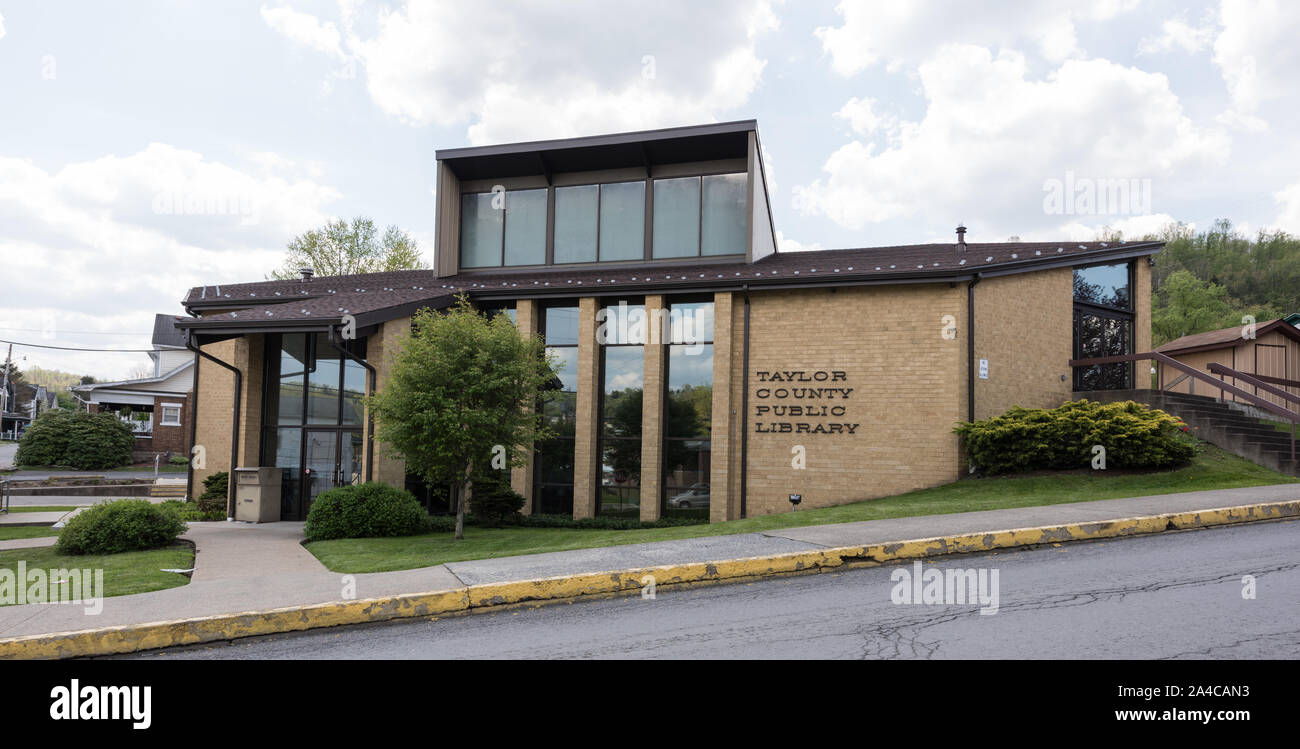 Die Taylor County Public Library in Grafton, West Virginia Stockfoto
