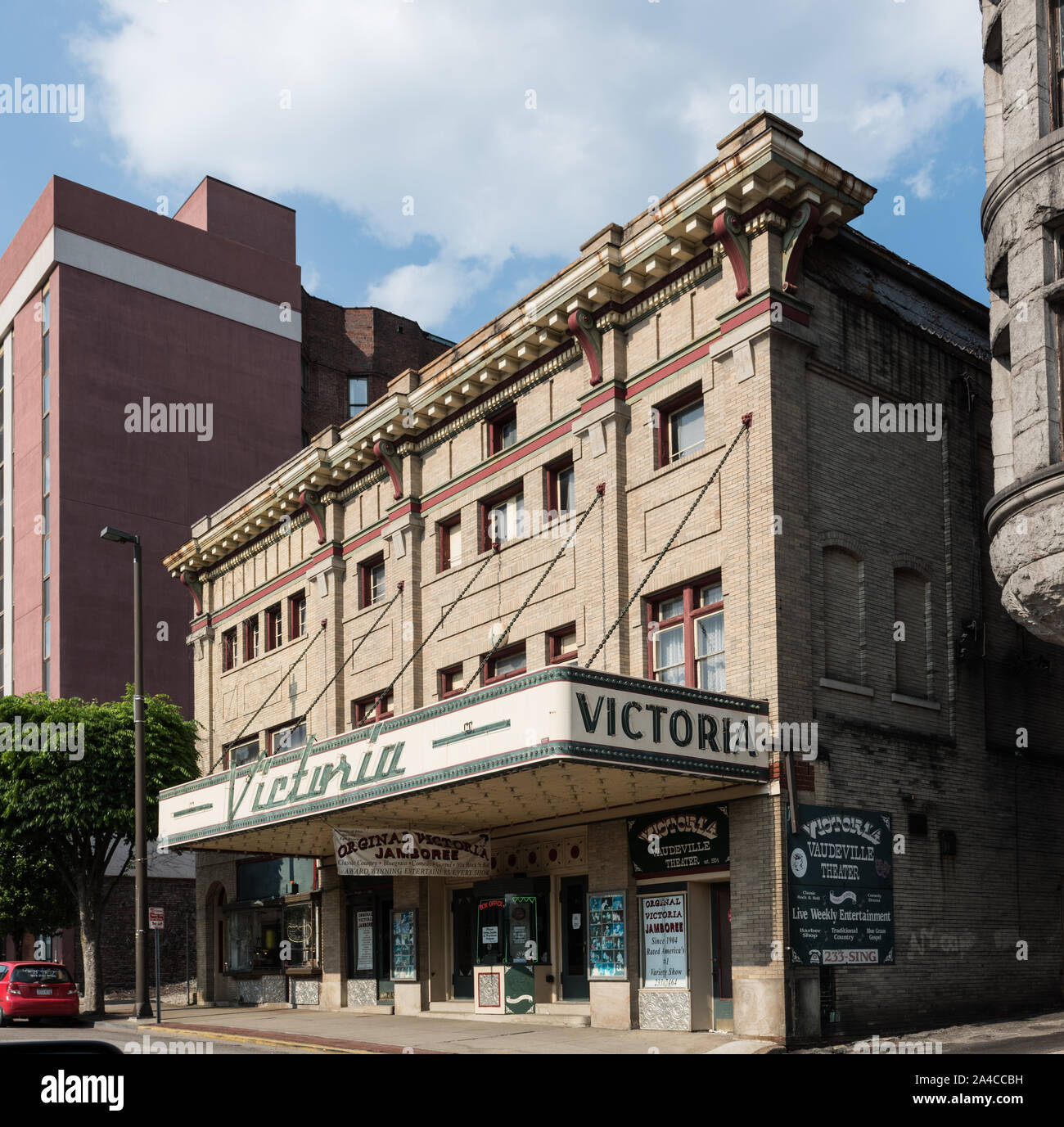 Die Victoria Theater in Wheeling, West Virginia. 1904 eröffnet, Victoria Theater ist, wie 2015, die das älteste Theater in West Virginia Stockfoto