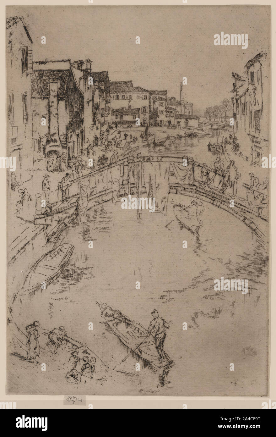 Die Brücke]/[Schmetterling Monogramm] Stockfoto