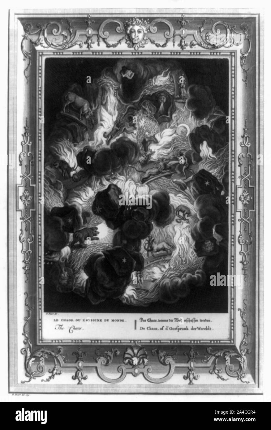 Das Chaos/B.Picart, Richt. Stockfoto