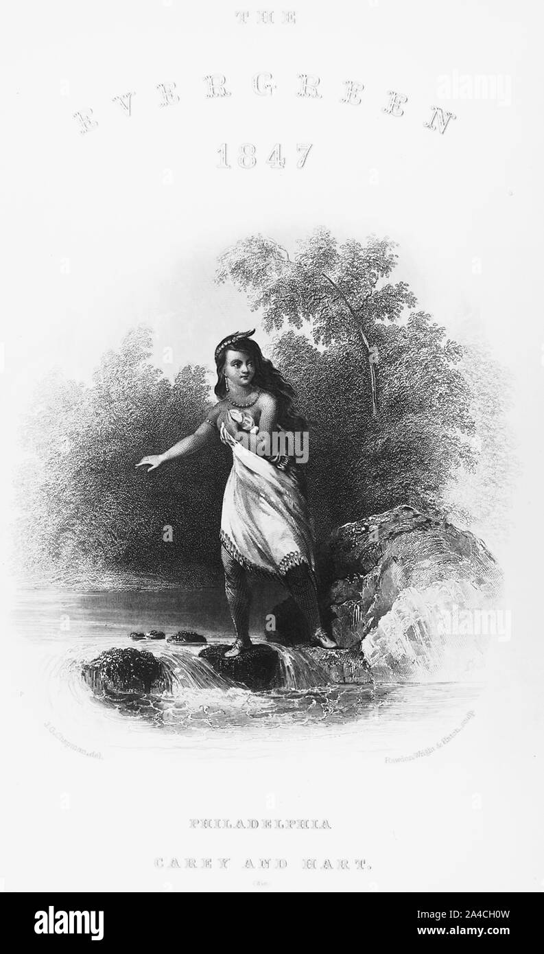 Der Chief Tochter] / J. G. Chapman, Del. Stockfoto