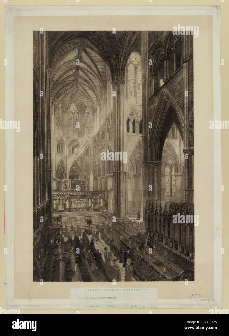 Der Chor am Westminster Abbey Stockfoto