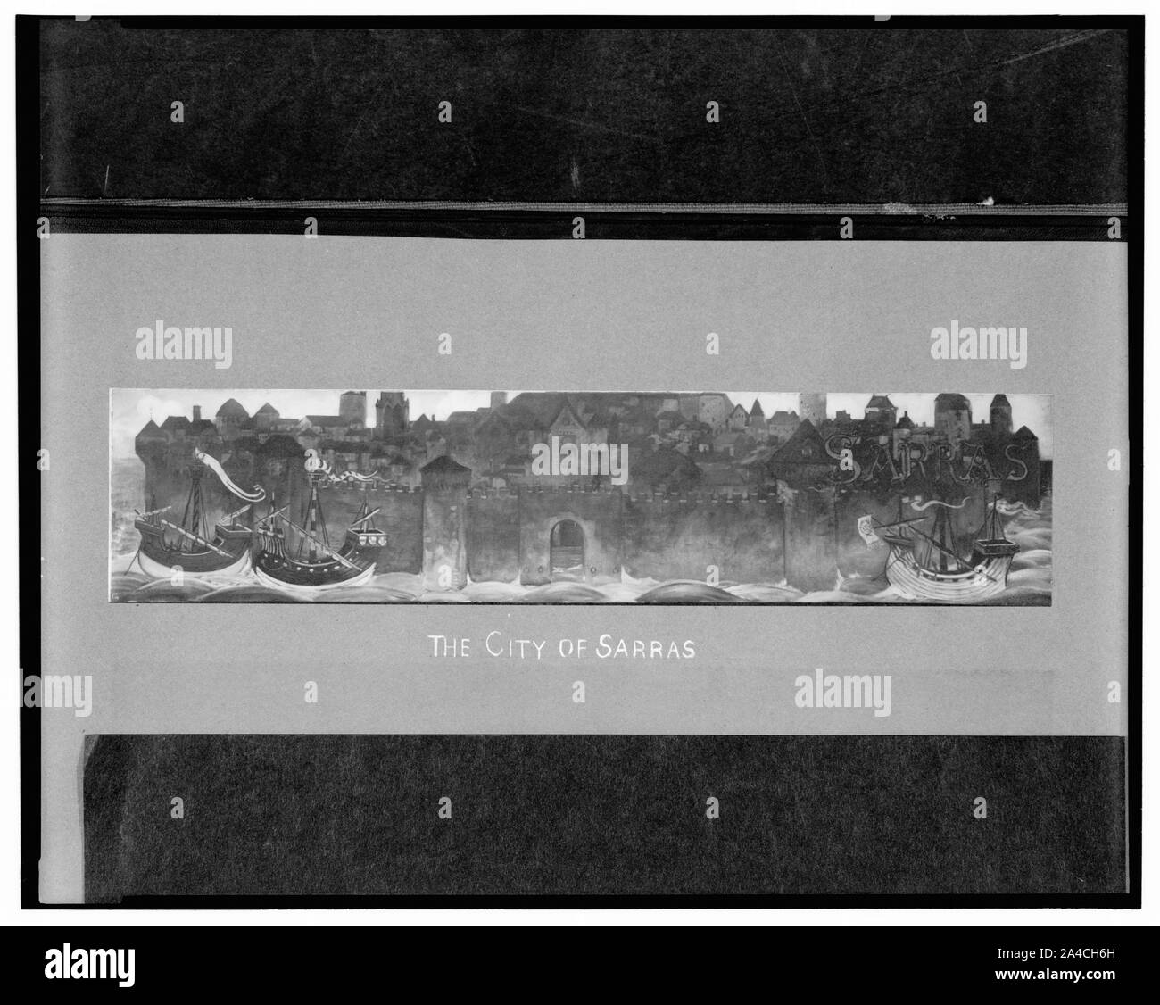 Die Stadt Sarras Stockfoto