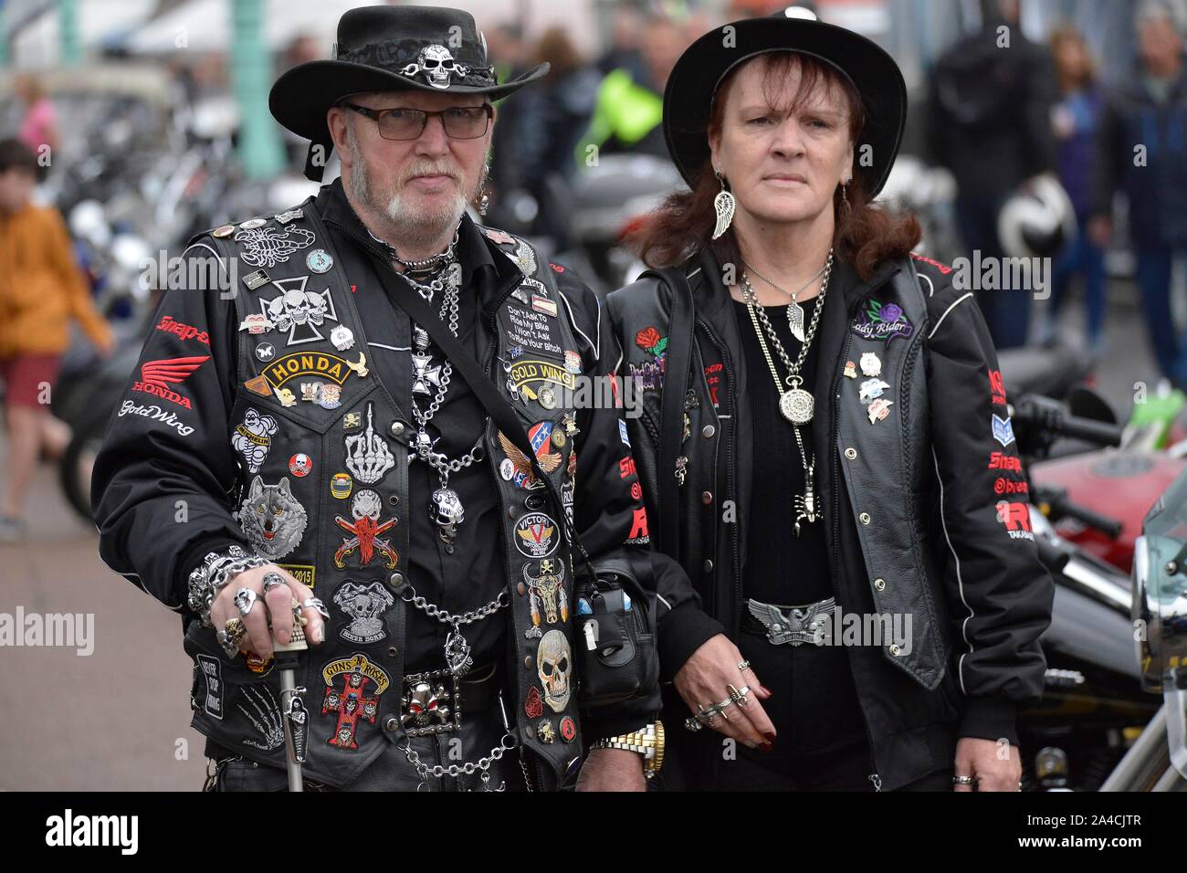 Brightona 2019 jährliches Herz-Charity-Motorradevent auf Madeira Drive, Brighton. Bild Terry Apply Stockfoto