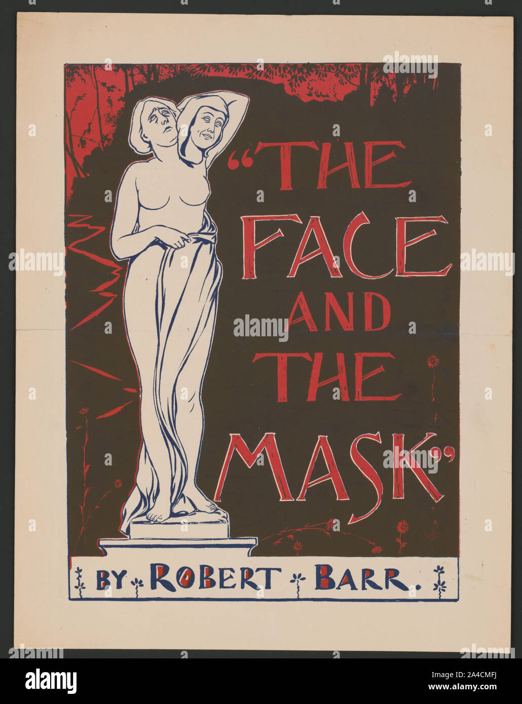 Das Gesicht und der Maske / von Robert Barr. Stockfoto