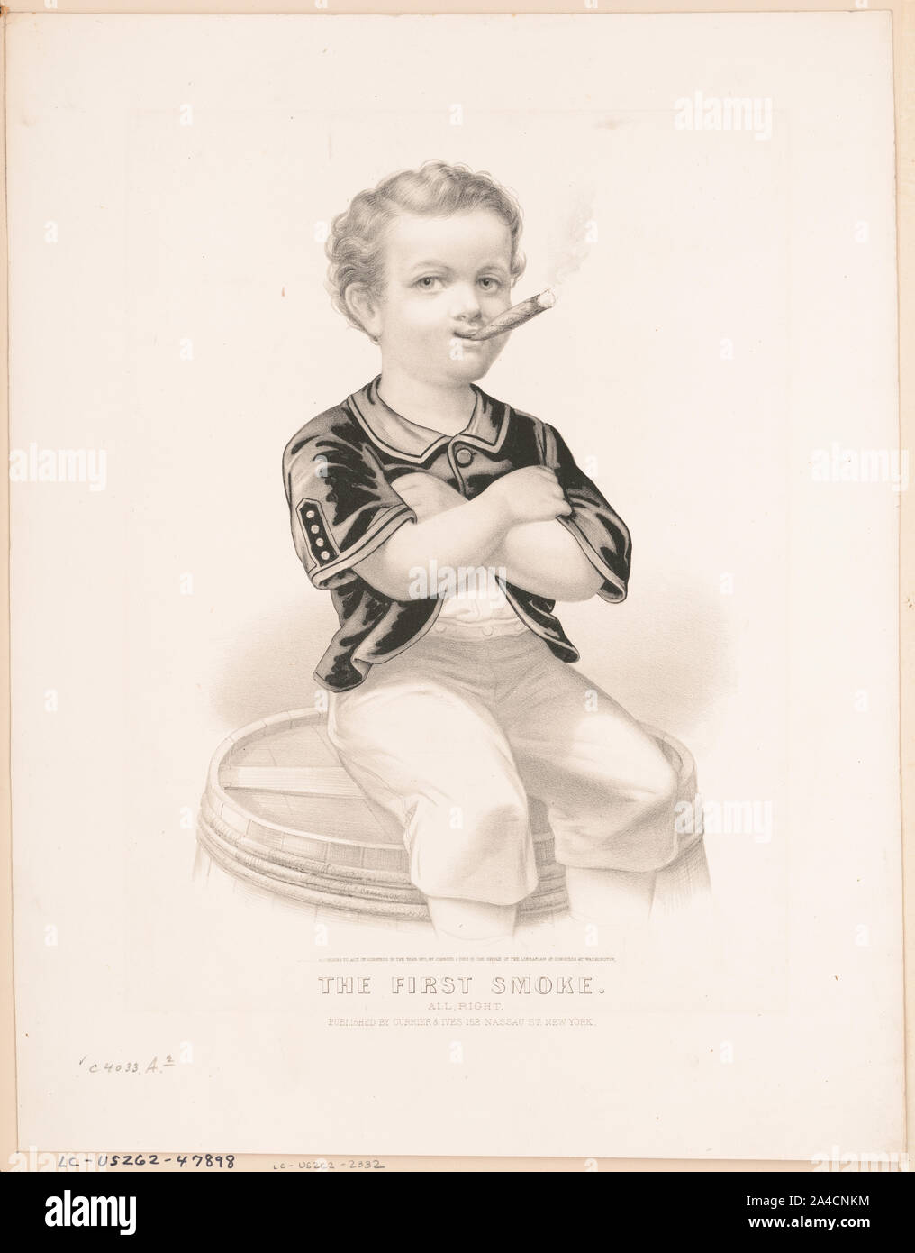 Der erste Rauch: Alle Recht Stockfoto