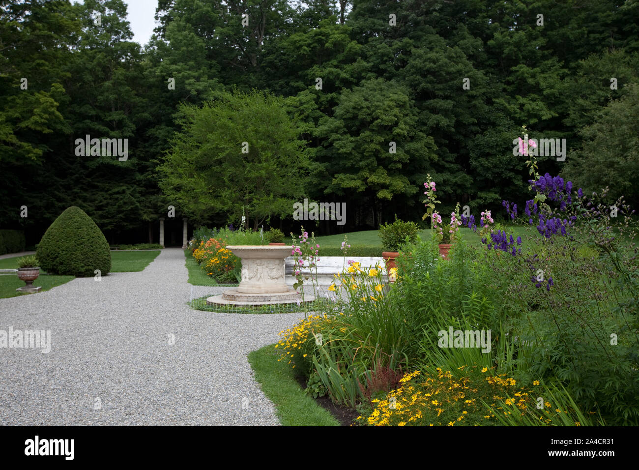 Der Garten im Chesterwood, Studio von Daniel Chester French, Pittsfield, Massachusetts Stockfoto