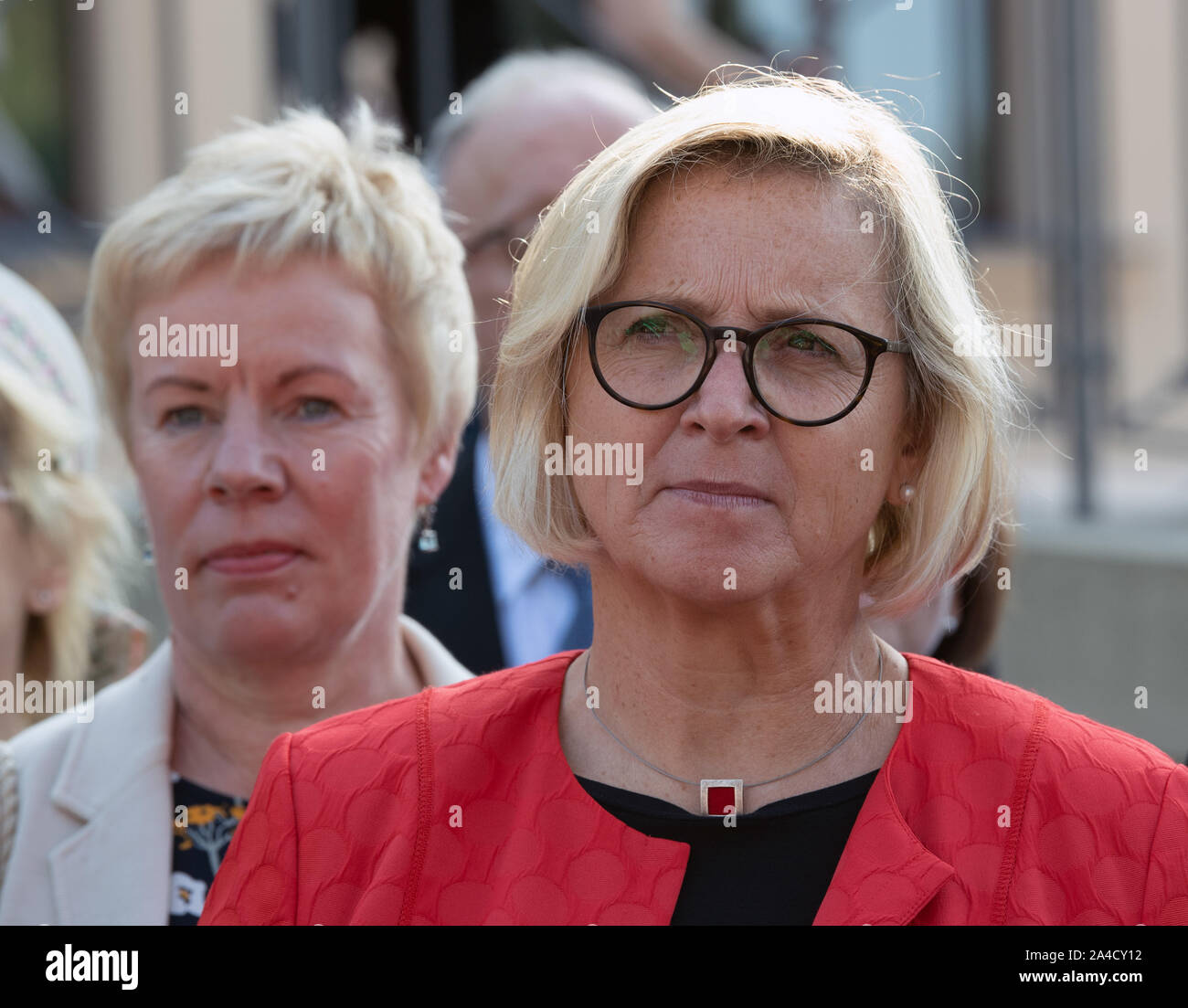 Nauen Ot Ribbeck, Deutschland. 13 Okt, 2019. Petra Bentkämper, Präsident der LandFrauenverband. Credit: Soeren Stache/dpa-Zentralbild/ZB/dpa/Alamy leben Nachrichten Stockfoto