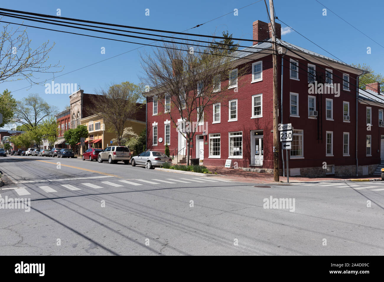 Das historische Hotel Entler, jetzt Zentrum der Stadt Besucher', in Ripley, West Virginia Stockfoto