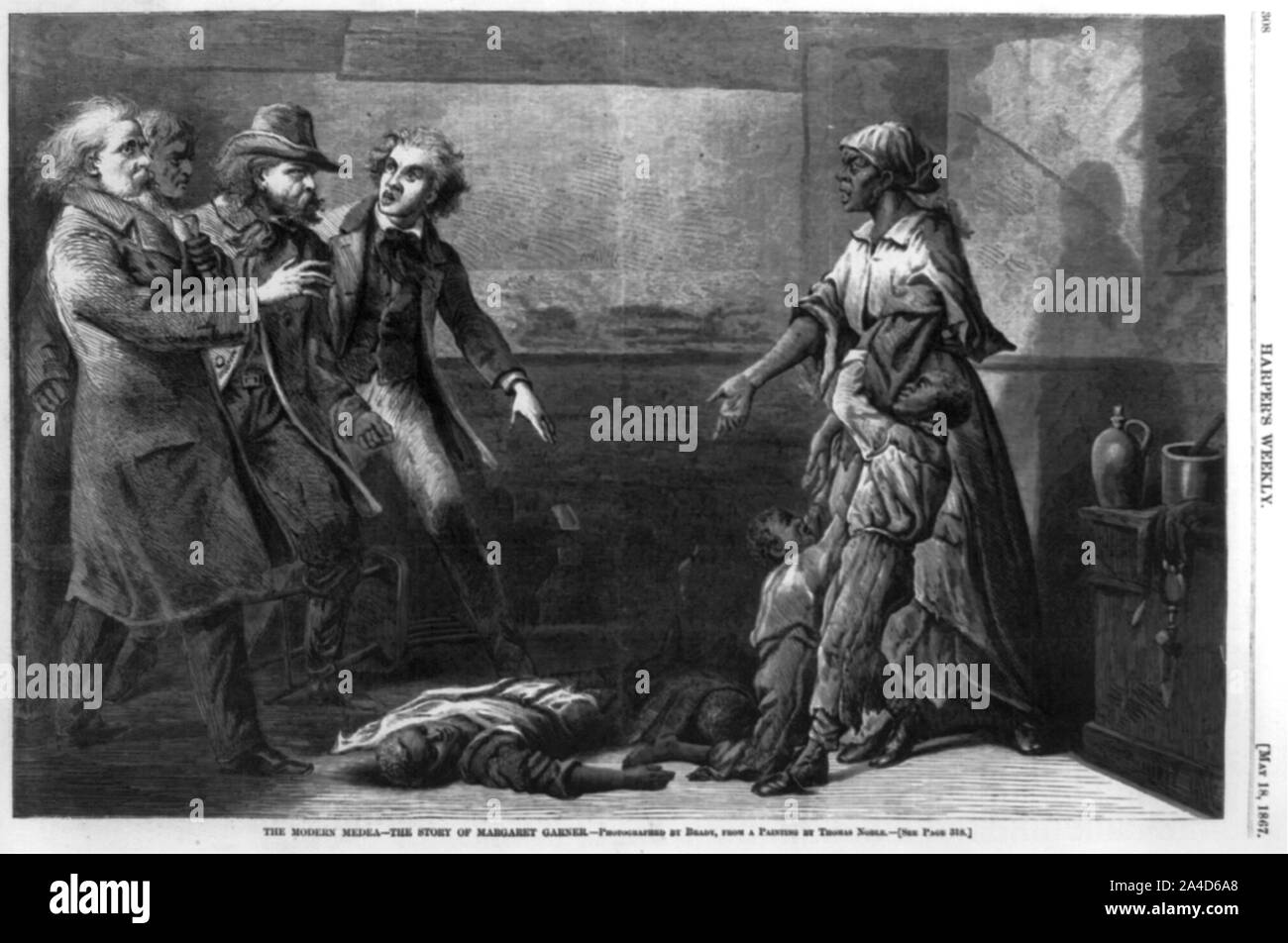 Die moderne Medea - die Geschichte von Margaret Garner [Margaret Garner, ein Sklave, der aus Kentucky, Ohio entkommen Stockfoto
