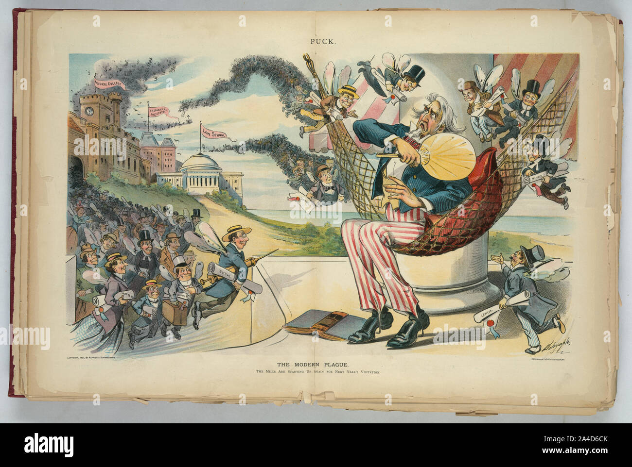 Die moderne Pest/Dalrymple. Stockfoto