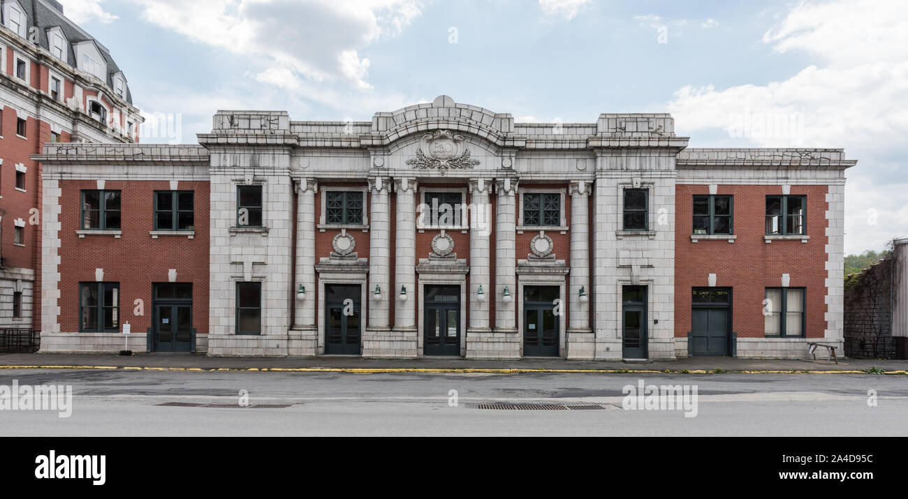 Die alte Baltimore and Ohio Railroad Station in Grafton, West Virginia, 1911 erbaut, ein Jahr vor dem 30 Güterzüge pro Tag durch dieses B&O Kreuzung Stadt Stockfoto