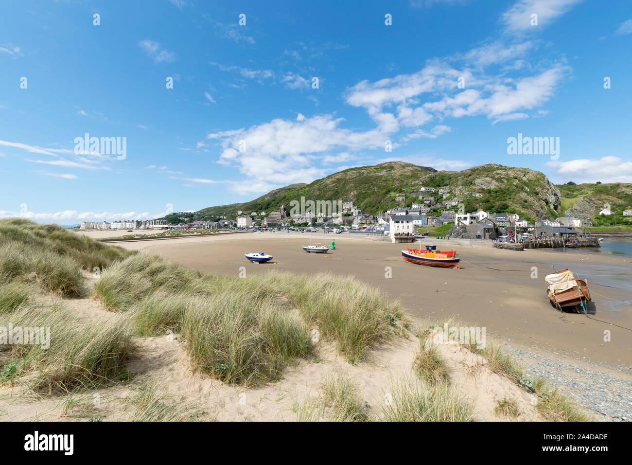 Barmouth oder Abermaw in Gwynedd an der Küste von Nordwales Cardigan Bay Stockfoto