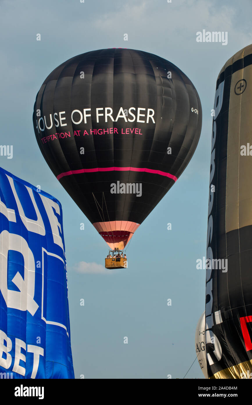 "House of Fraser" Hot Air Balloon. Bristol International Balloon Fiesta, England. Stockfoto