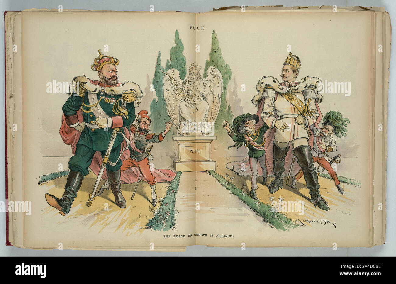 Der Frieden in Europa ist gesichert/Keppler, jr. Stockfoto