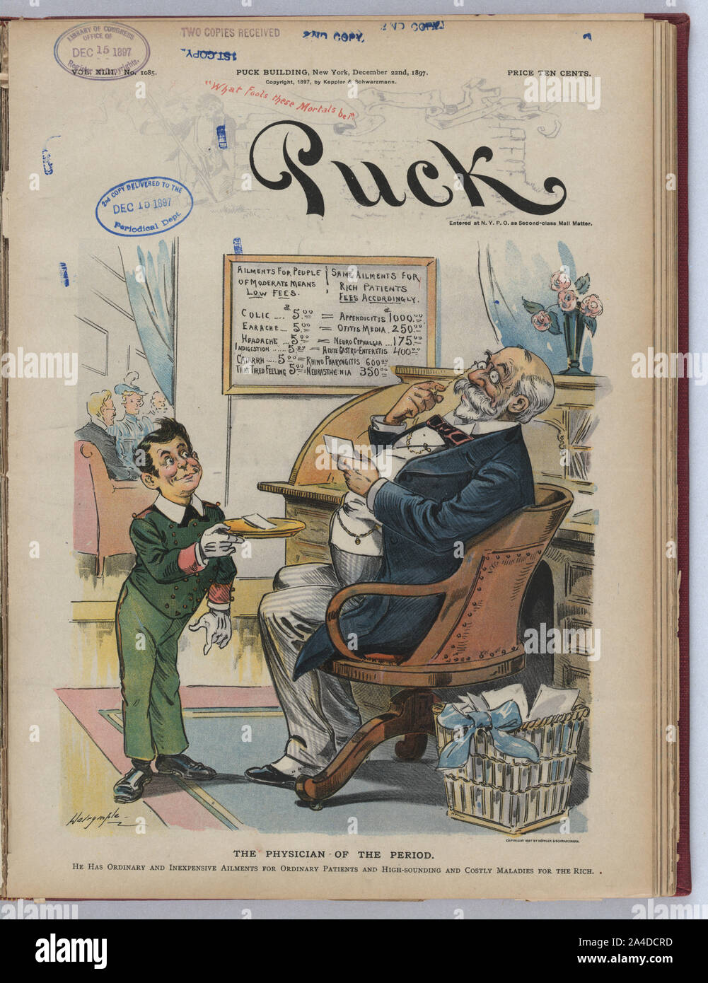 Der Arzt der Periode/Dalrymple. Stockfoto