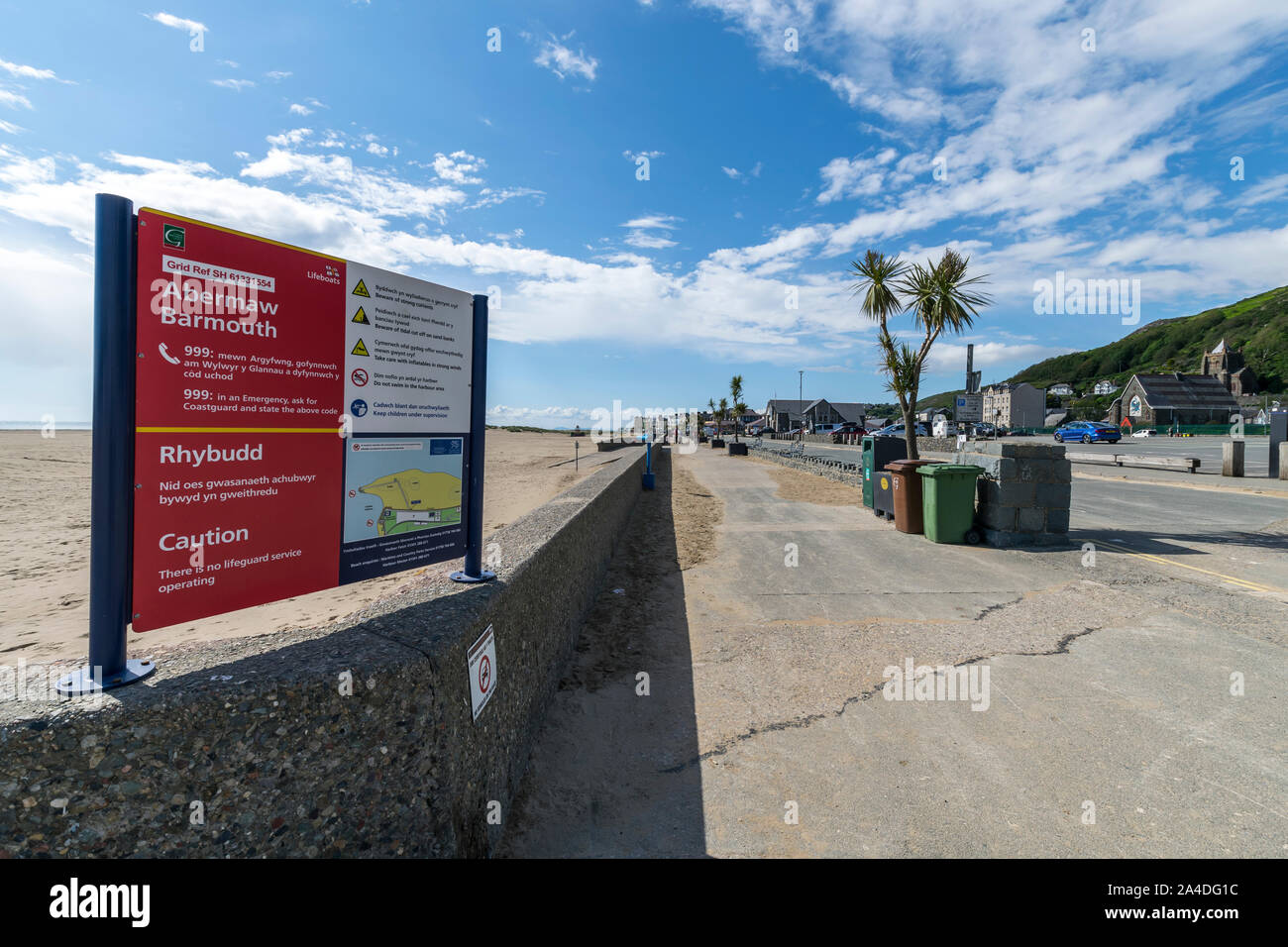 Barmouth oder Abermaw in Gwynedd an der Küste von Nordwales Cardigan Bay Stockfoto
