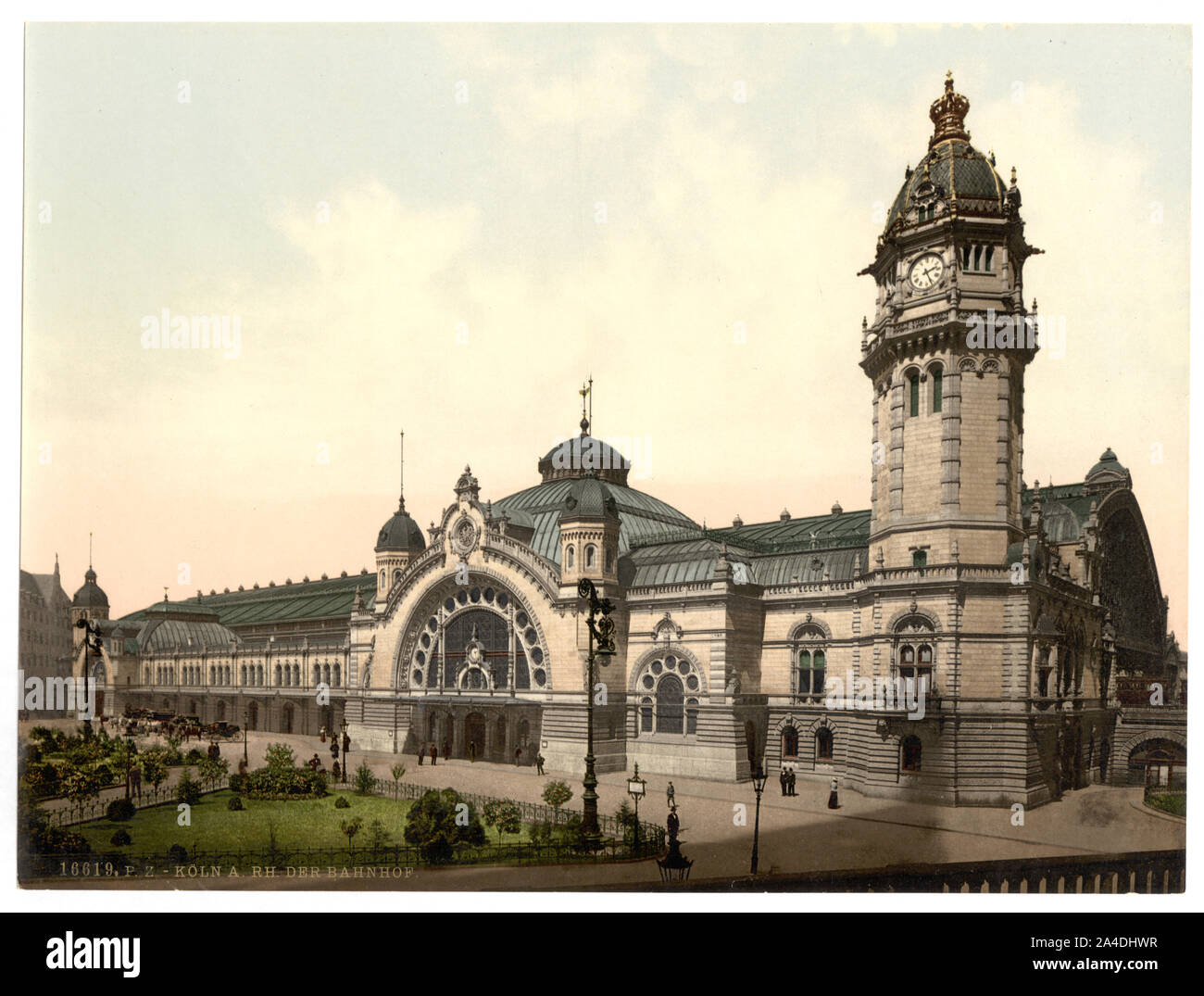 Der Bahnhof, Köln, Rhein, Deutschland Stockfoto
