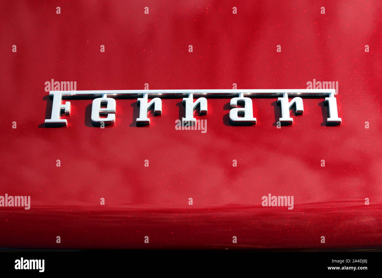 Krakau. Krakau. Polen. Ferrari Emblem. Stockfoto
