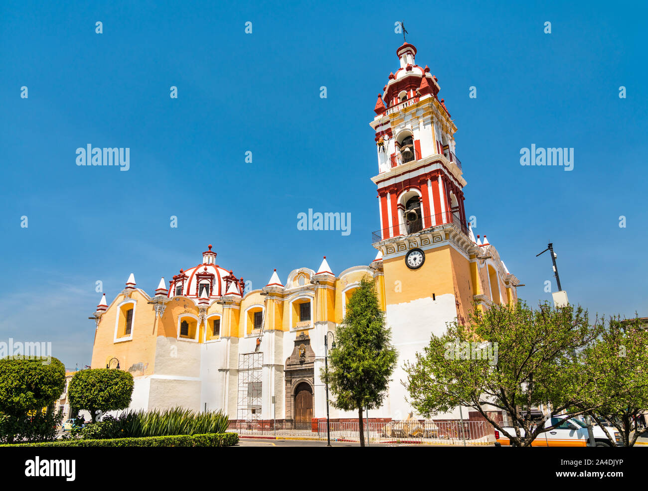 San Gabriel Kloster in Cholula, Mexiko Stockfoto