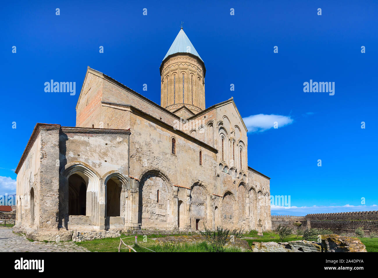 Kirche von Alaverdi orthodoxen Kloster in Kakhetia Region in Georgien Stockfoto