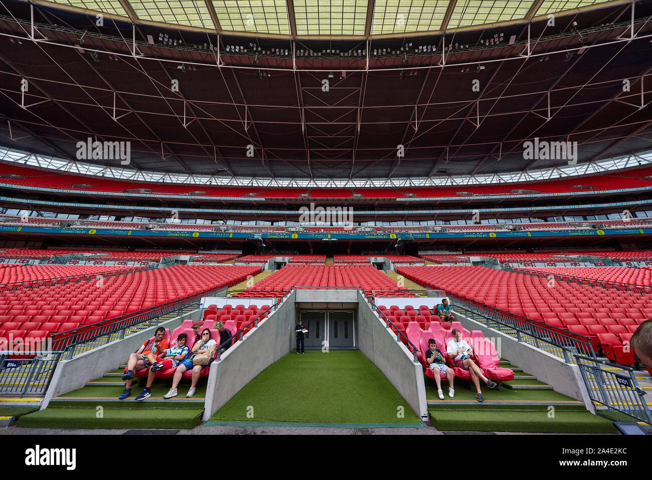 Wembley Stadium ist ein Stadion in Wembley, London, welche 2007 eröffnet. Stockfoto