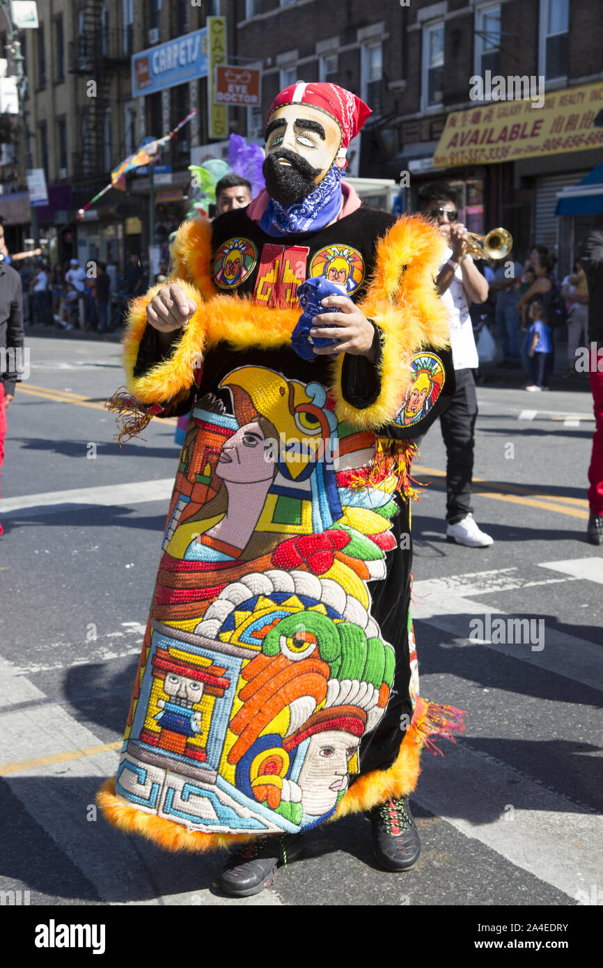Die mexikanische Independence Day Parade in Sunset Park, Brooklyn, NY, einem Viertel mit einer großen mexikanischen und der hispanischen Bevölkerung aus anderen Lateinamerikanischen Ländern. Stockfoto