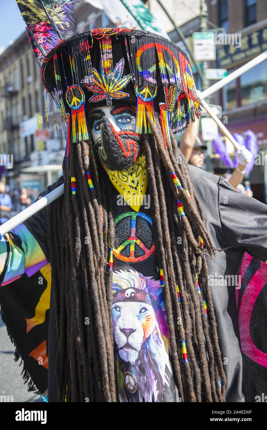 Die mexikanische Independence Day Parade in Sunset Park, Brooklyn, NY, einem Viertel mit einer großen mexikanischen und der hispanischen Bevölkerung aus anderen Lateinamerikanischen Ländern. Stockfoto