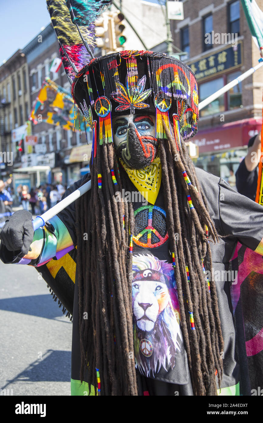 Die mexikanische Independence Day Parade in Sunset Park, Brooklyn, NY, einem Viertel mit einer großen mexikanischen und der hispanischen Bevölkerung aus anderen Lateinamerikanischen Ländern. Stockfoto