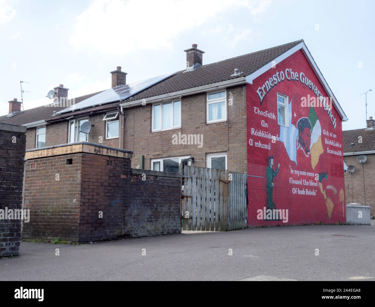 Ernesto Che Guevara lynch Wandbild, Derry/Londonderry, Nordirland Stockfoto