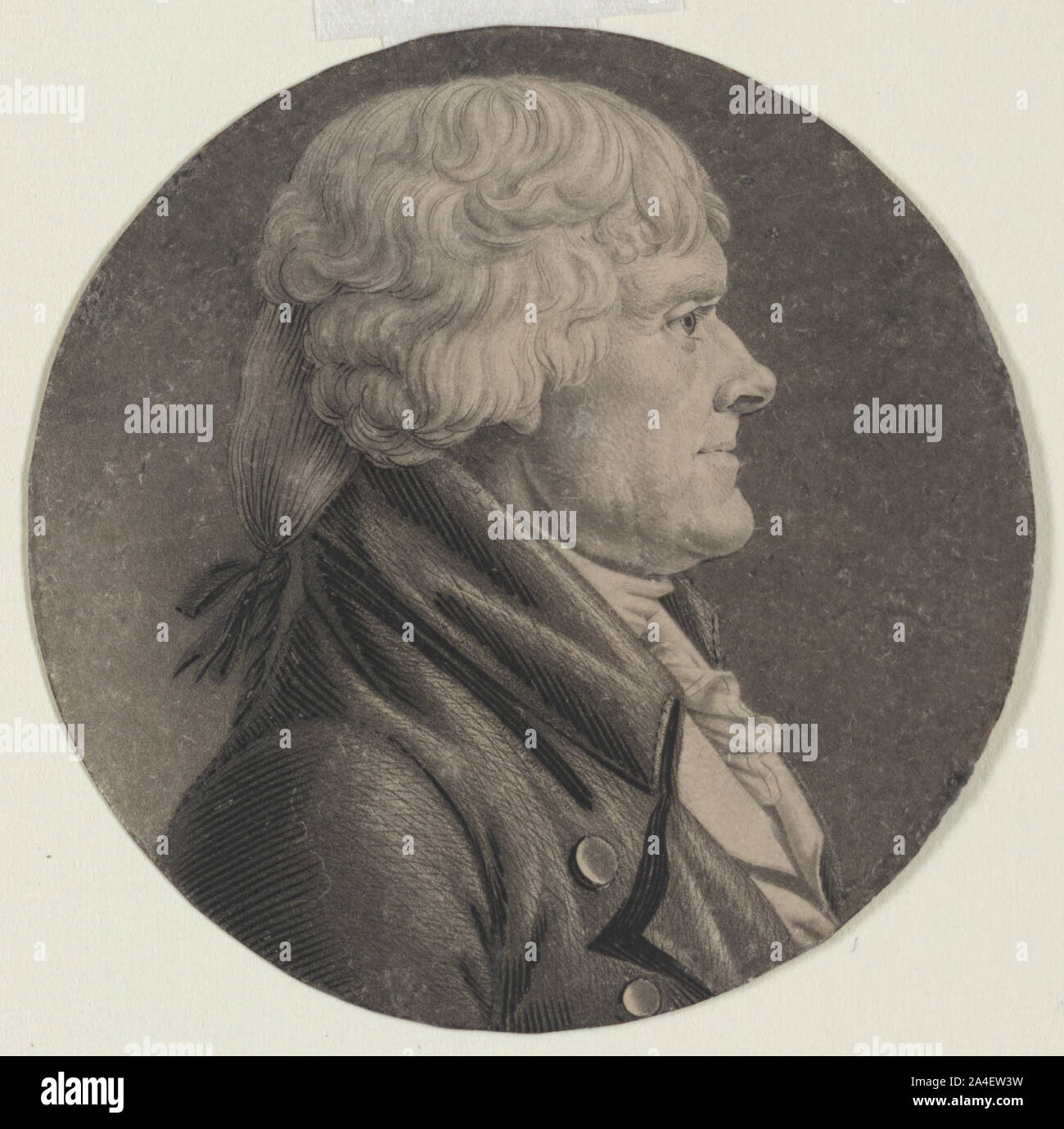 Thomas Jefferson, Kopf und Schultern hoch, nach rechts Stockfoto Thomas Jefferson, Kopf und Schultern hoch, nach rechts Stockfoto