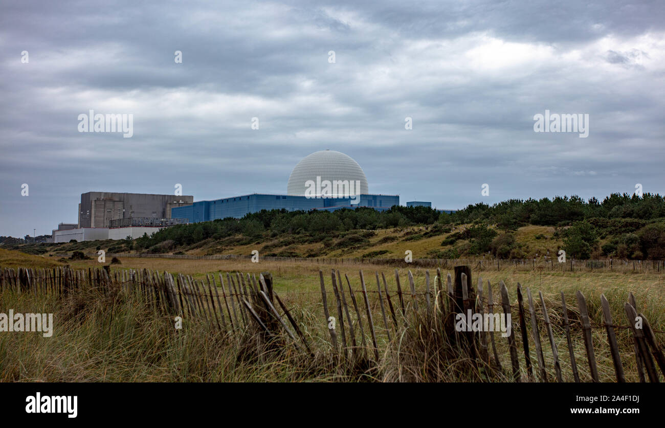 Sizewell Atomkraftwerk Suffolk Stockfoto