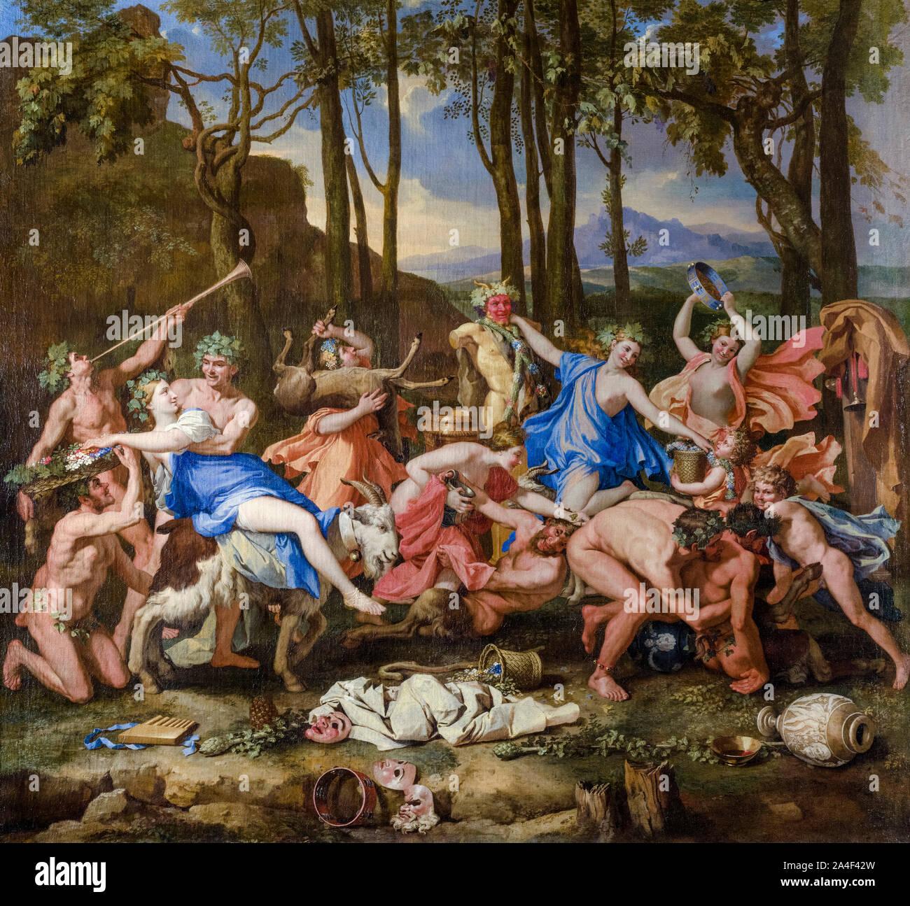 Nicolas Poussin, Der Triumph des Pan, Malerei, 1636 Stockfoto