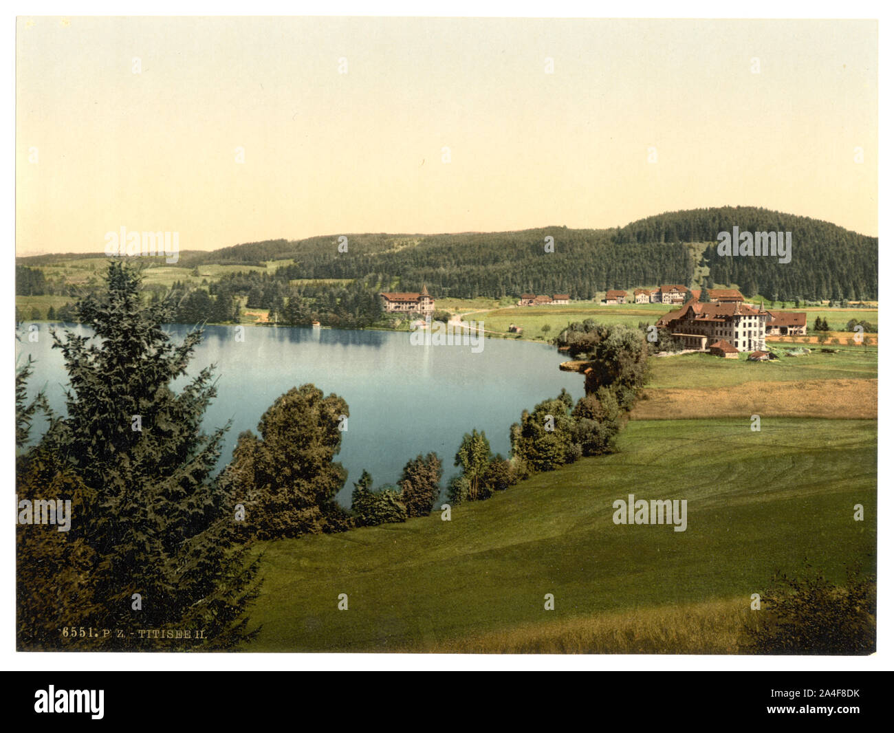Titisee, allgemeine Ansicht, Schwarzwald, Baden, Deutschland Stockfoto