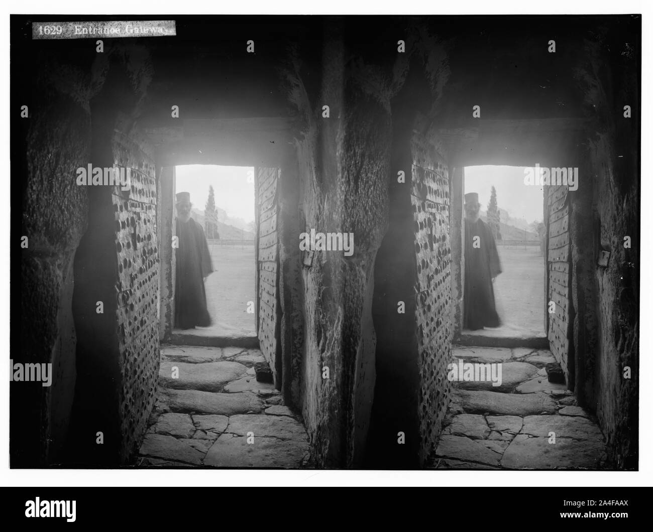 Zum Sinai, über das Rote Meer, Tor, und Wady Hebran. Eingang Gateway [Kloster St. Katharina]. Stockfoto
